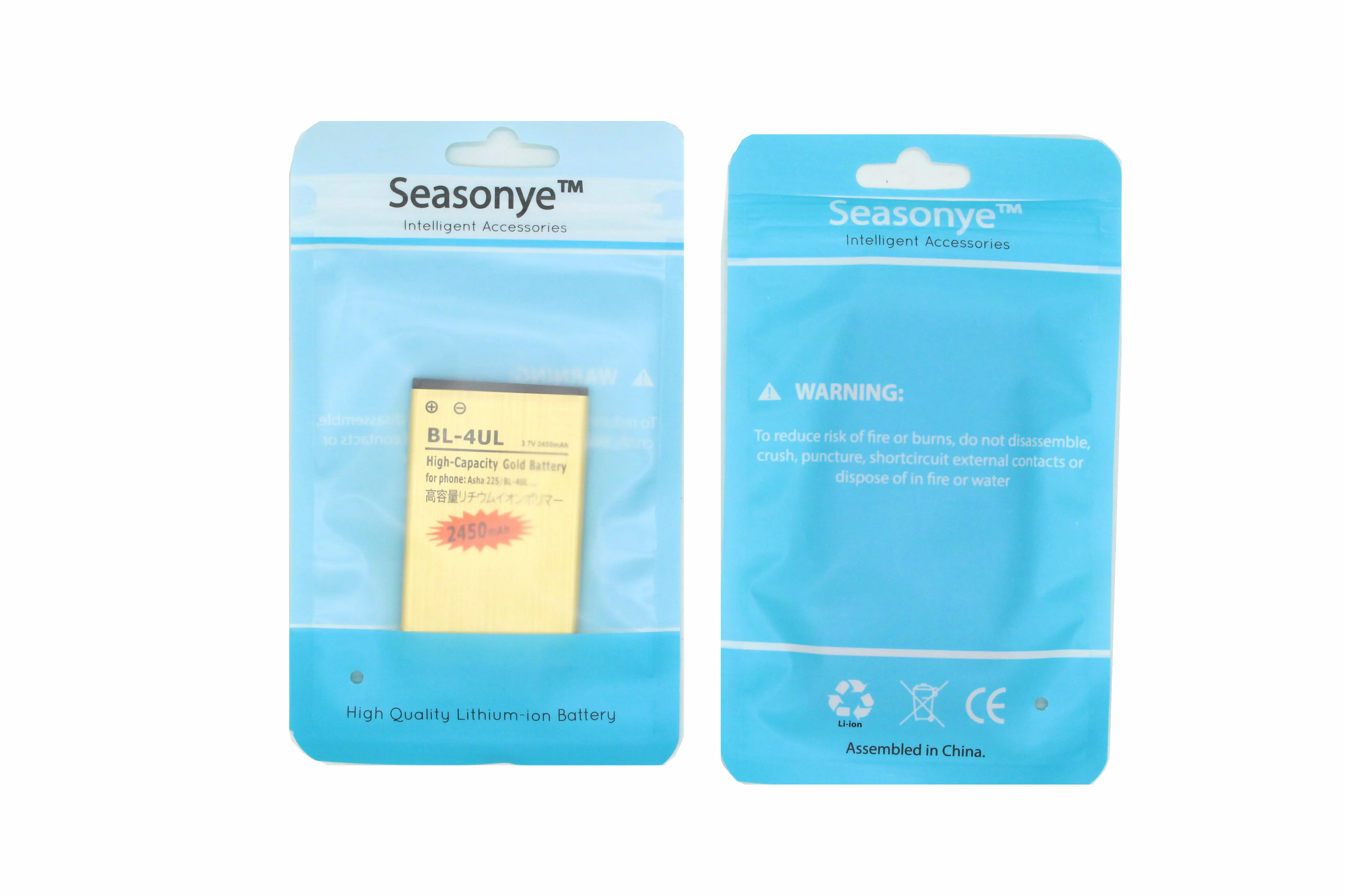 Seasonye 2450mAh BL-4UL / BL 4UL BL4UL Золотая сменная литий-ионная батарея для Nokia Asha 225 Asha225 + код