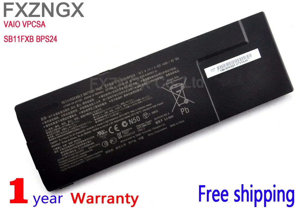 Новый SB11FXB BPS24 Портативный компьютер Батарея для SONY VAIO VPCSA SB SC SD SE VPC-SB11FXB VPC-SB11FXP