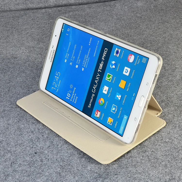 Чехол-книжка из искусственной кожи для samsung Galaxy Tab Pro 8,4 T320 T321 T325, мягкий роскошный высококачественный чехол из искусственной кожи