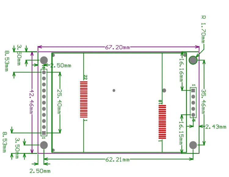 Модуль с цветным ЖК экраном 2 дюйма SPI TFT + PCB SD Поддержка Arduino C51 STM32 исходный код ILI9225