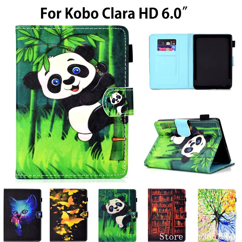 Модный чехол с рисунком для kobo Clear HD 6 0 дюйма электронной книги умный силиконовый