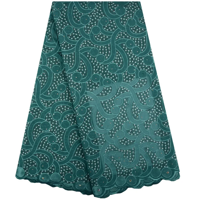 Африканская кружевная ткань 2018 высокое качество небесно голубое хлопковое сухое