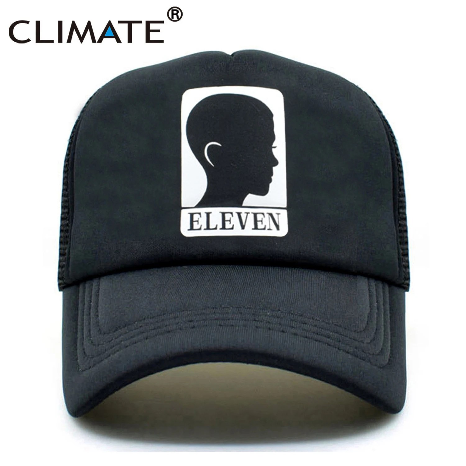 CLIMATE Stranger Thing Eleven Trucker Кепка s Кепка Eleven duстин черная летняя кепка классная бейсболка с сеткой для мужчин и женщин