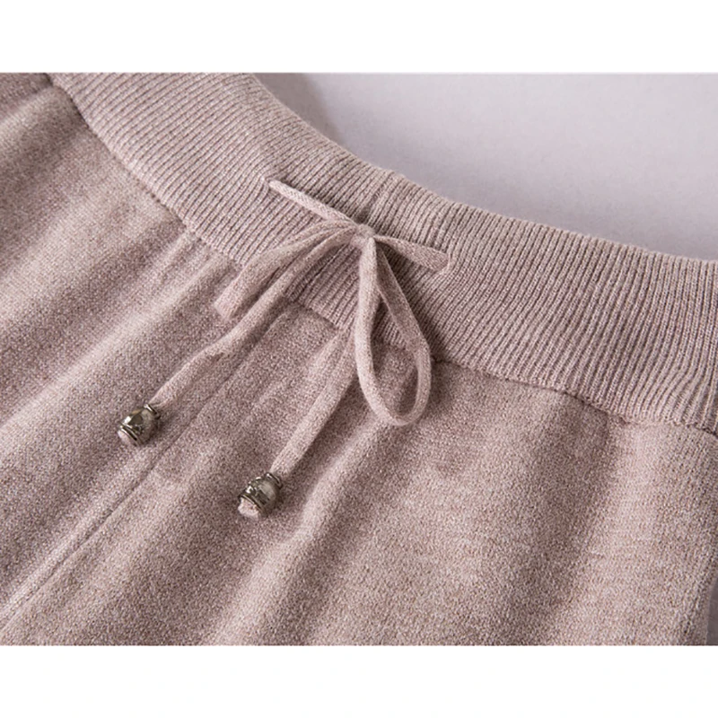 Женский свитер спортивный костюм из двух предметов повседневный трикотажный с