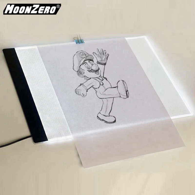 MOONZREO ultra-thin practical 3.5mm A4 LED light flat for EU/UK/AU/US/USB plug diamond embroidery painting tool set | Дом и сад