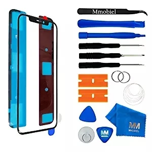 MMOBIEL для IPhone X 5 8 дюймов (космический серый/черный) Передняя стеклянная Сенсорная