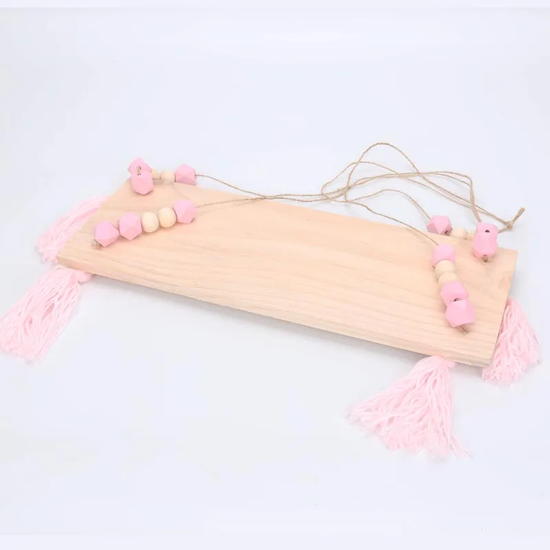 Радужные деревянные строительные блоки украшение для детской комнаты