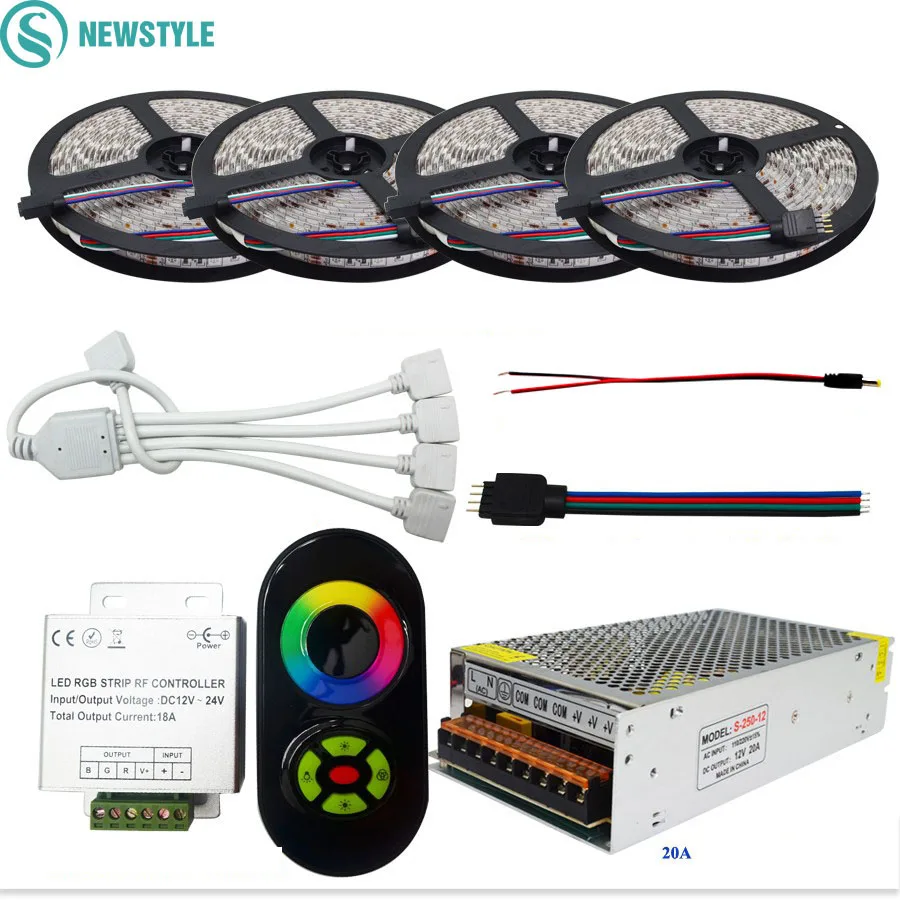 SMD5050 RGB гибкий светодиодный светильник водонепроницаемый/не водонепроницаемый
