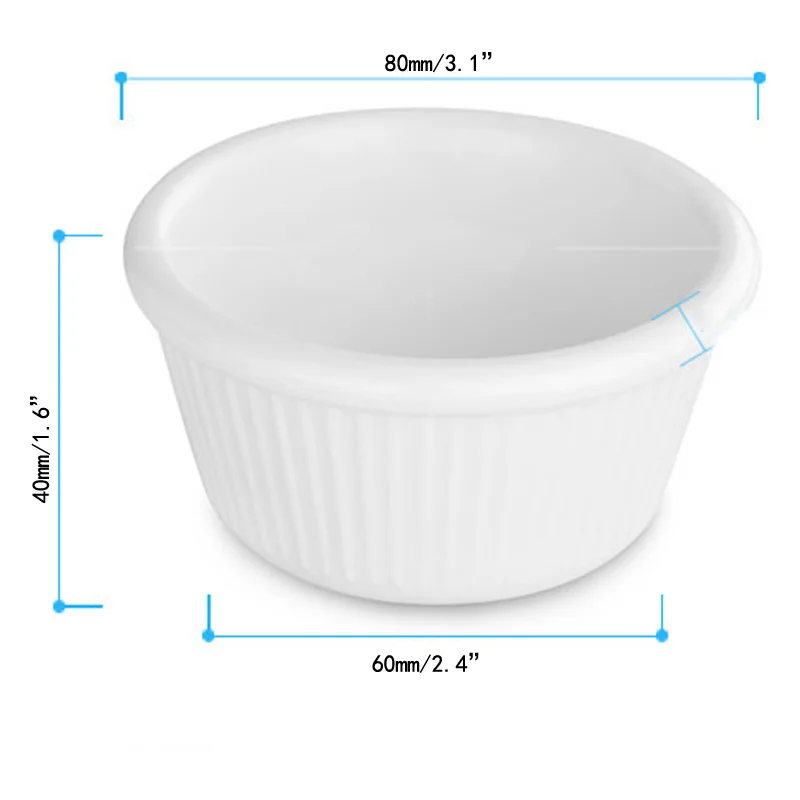 1 шт. кухонные чашки для приправ с томатным соусом закусок корзины соусов