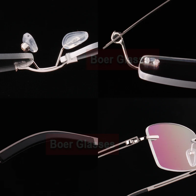 Мужские оправы для очков из нержавеющей стали очки без близорукости оптические