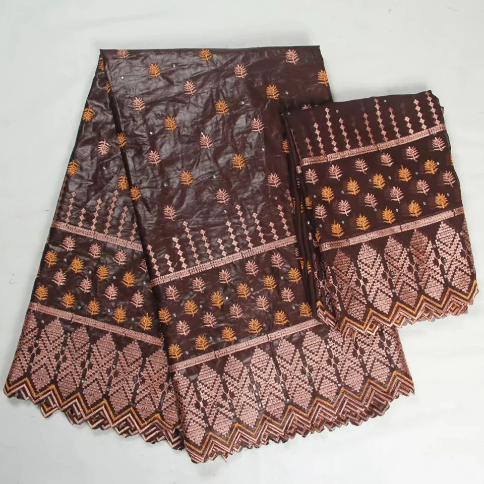 Набор 5 ярдов африканские бассейна кружева с 2 французский чистая кружево Riche