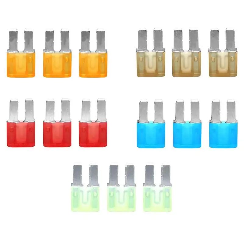 

Предохранители VODOOL, 15 шт./компл., из цинкового сплава, Micro2, 32 В, 5 А, 7,5 А, 10 А, 15 А, 20 А, набор запасных аксессуаров