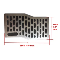 universal steel auto car floor carpet mat foot rest anti skid plate pad for gm ford chevrolet buick cadillac dodge jeep chrysler
