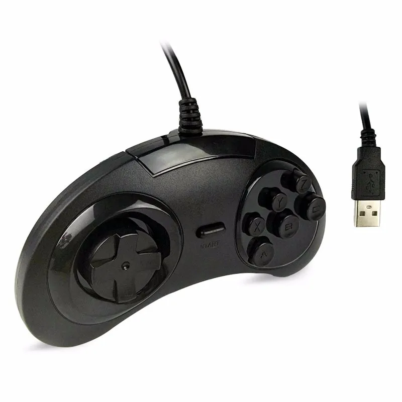 HAOBA классический USB SEGA проводной 6 кнопок геймпад джойстик для Genesis/MD2 Y130/PC/MAC Mega