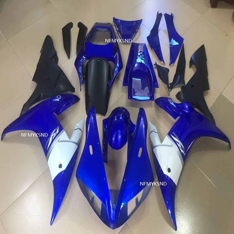 

Nn- Motorcycle Fairing kit for YAMAHA YZFR1 02 03 YZF R1 2002 2003 white YZF1000 yzfr1 02 03 ABS blue Fairings set