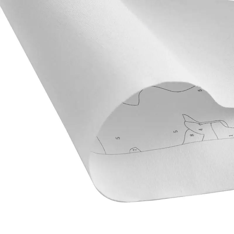 Картина по номерам с рамкой абстрактная Бабочка девушка живопись каллиграфия