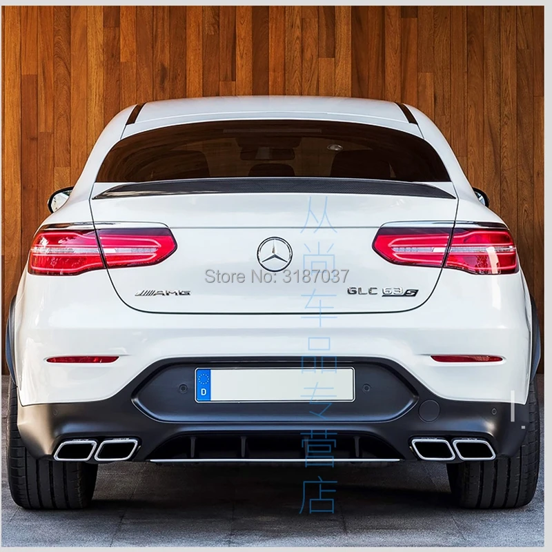 Спойлер для Benz GLc Coupe YC Неокрашенный задний спойлер на крыло крышу из АБС-пластика