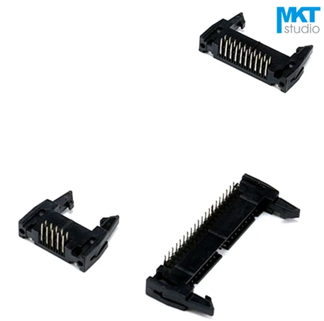 100 шт. 2 54 мм Шаг DC2 штекер IDC разъем ISP JTAG с крючком Рог 30P 34P 40P|connector f|connector 2.54mmconnector