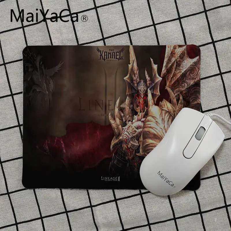 Игровой коврик для мыши MaiYaCa простой дизайн lineage 2 резиновый в стиле аниме игровой