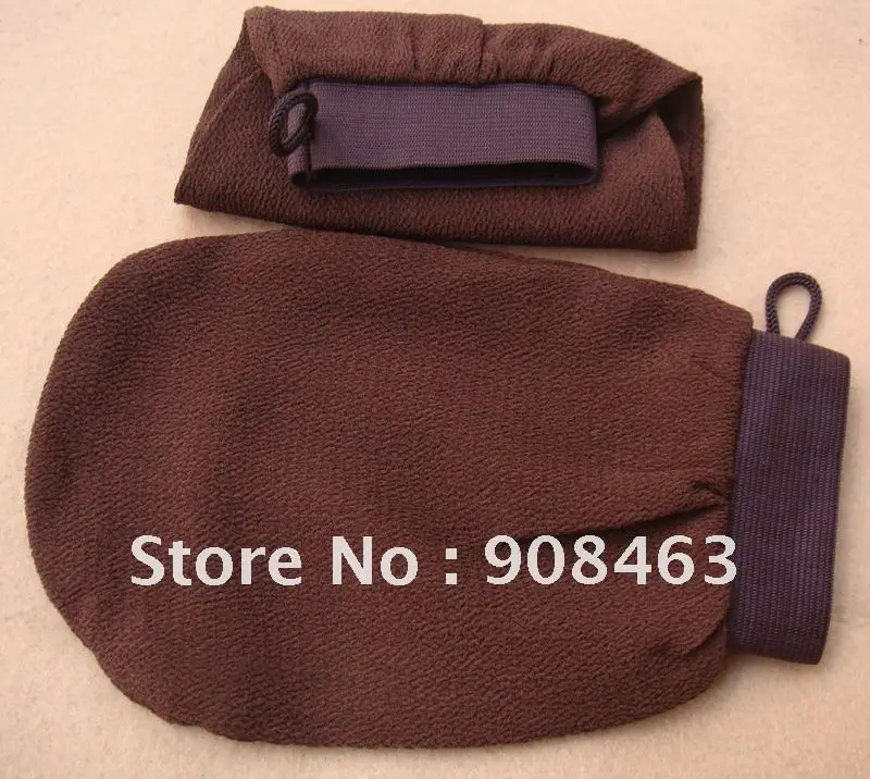 Бесплатная доставка 50 шт./лот хаммам скраб рукавицей магия пилинг перчатки