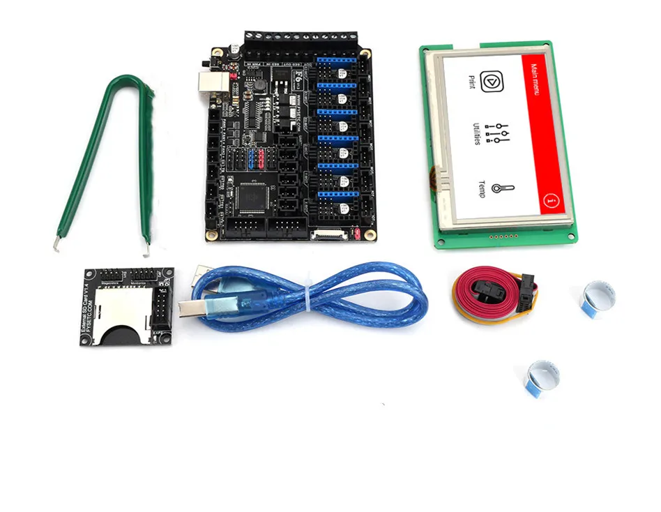 FYSETC F6 V1.3 все-в-одном материнская плата с 4," сенсорным экраном и sd-кардридером для летающих проводов SPI TMC2130 или UART TMC2208