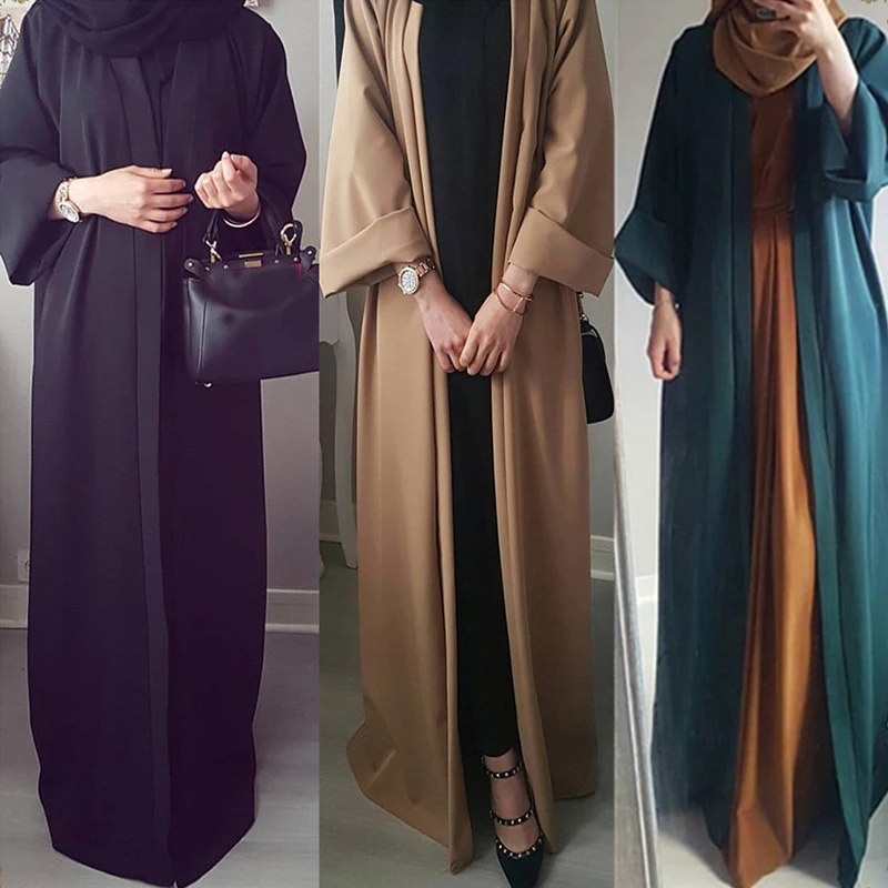 "Женский халат Caftan Abaya, Дубайский кардиган, мусульманский хиджаб, платье, женское платье, Катар, цзилбаб, Caftan Marocain Абая для женщин"
