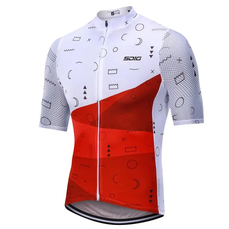 picture color Новинка, SDIG, велосипедная майка, Джерси, для шоссейной дорожки, MTB, для гонок, аэро, для велоспорта, Джерси, мужская, итальянская одежда, быстросохнущая, короткая - Цвет: picture color