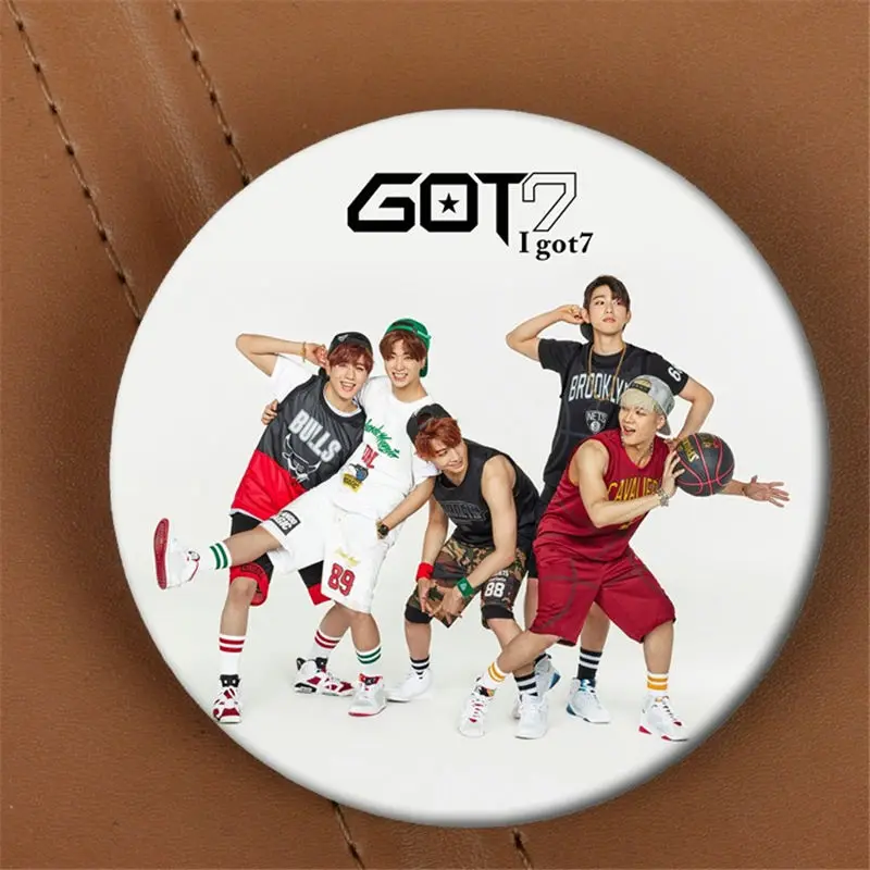 Youpop KPOP GOT7 Летающий я смеюсь давайте танец альбом брошь K-POP значок аксессуары для одежды шляпа украшение для рюкзака HZ1778