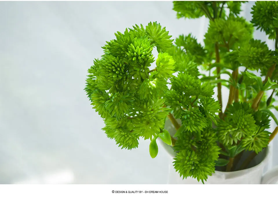 Northyle мягкие Пластик Sedum кластера сочные спрей-13,3" высокий Настоящее сенсорный Искусственные растения DIY украшения дома тропический