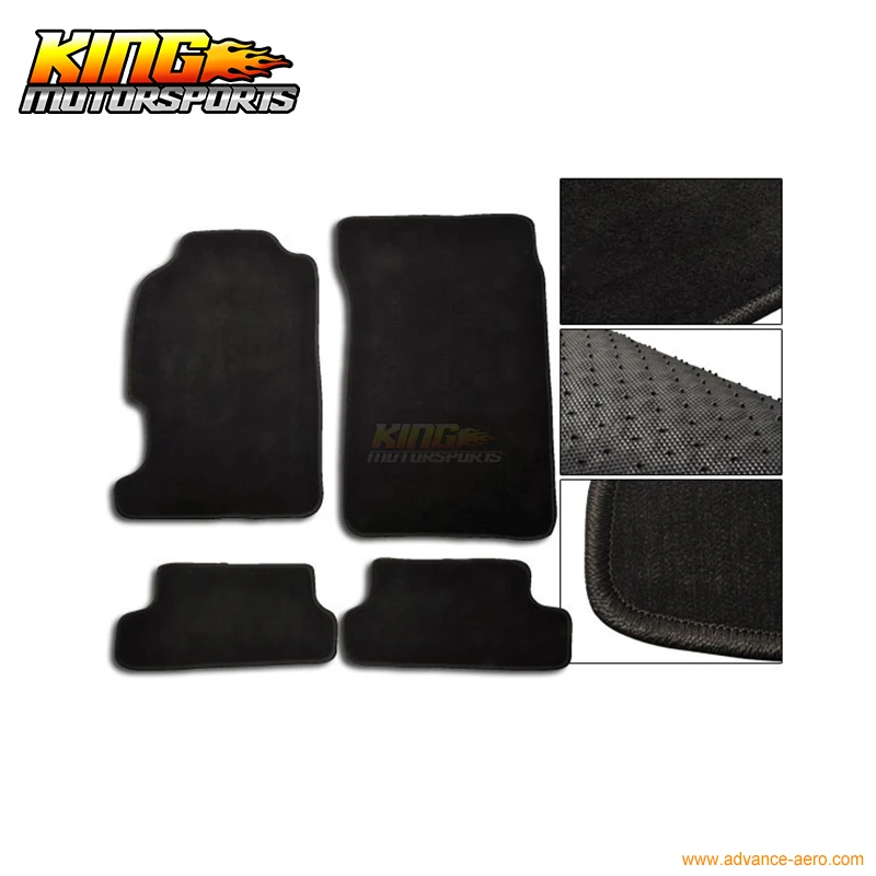 Подходит 1997-2001 Honda Prelude 2DR купе заводской разделки коврики ковер спереди и сзади нейлон черный 4 шт США отечественные