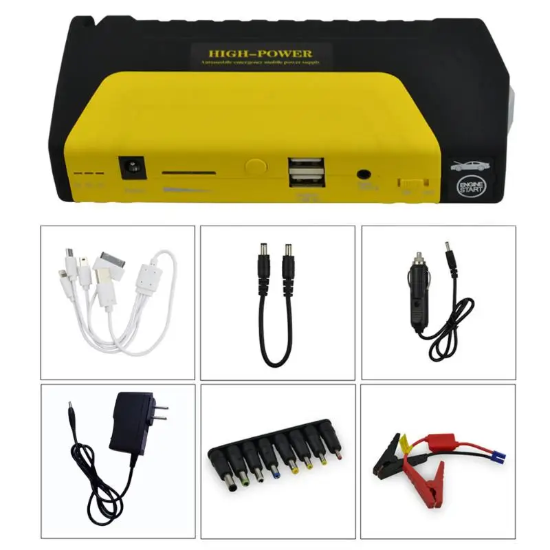 12V 50800mAh автомобильный пусковой стартовый пакет светодиодный бостер мобильное