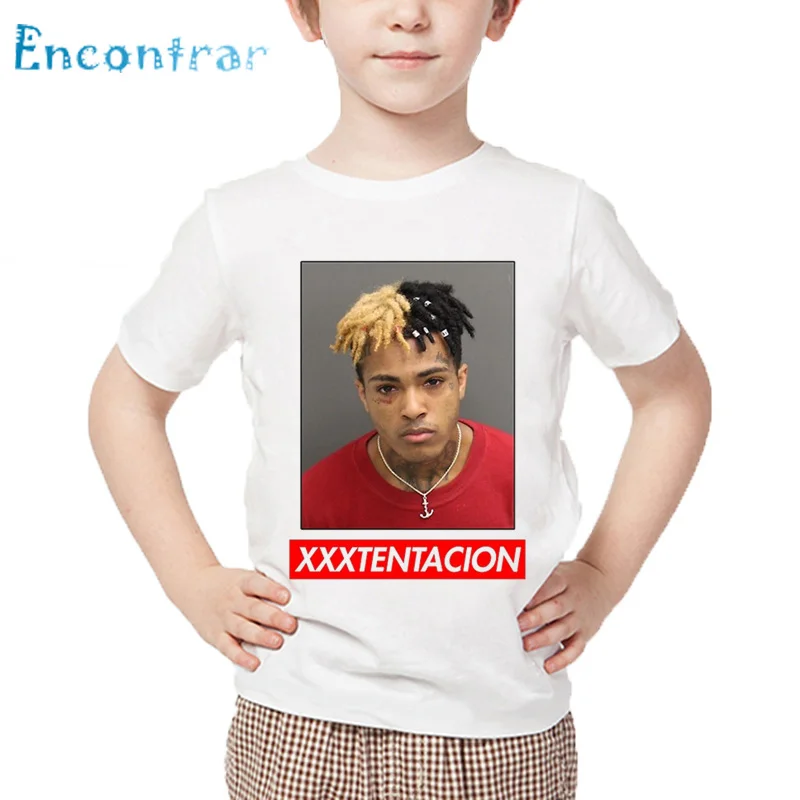 Детская модная дизайнерская футболка в стиле хип-хоп Xxxtentacion летние топы с