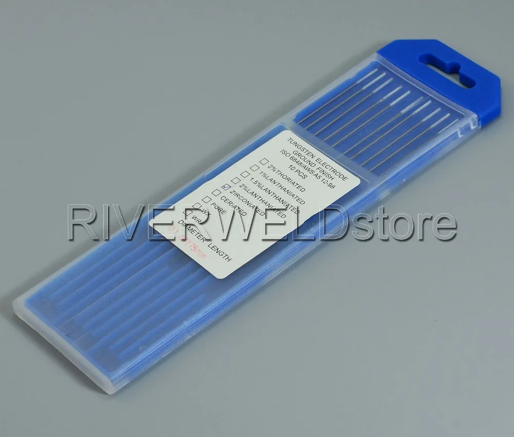 10 шт. Tig Rod 0.8% цирконированный вольфрамовый электрод WZ8 белый 1,0x175 мм для TIG сварки