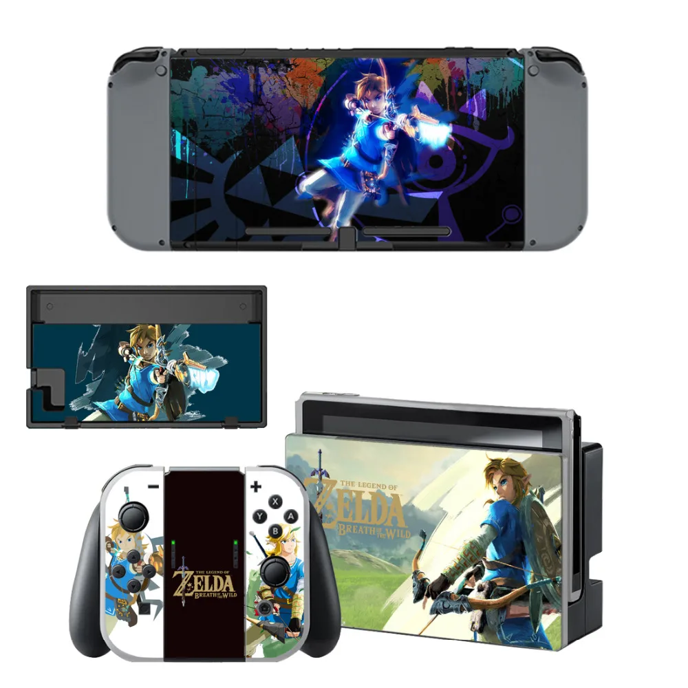 Наклейка из кожи The Legend of Zeld наклейка для консоли Nintendo Switch и контроллера NS