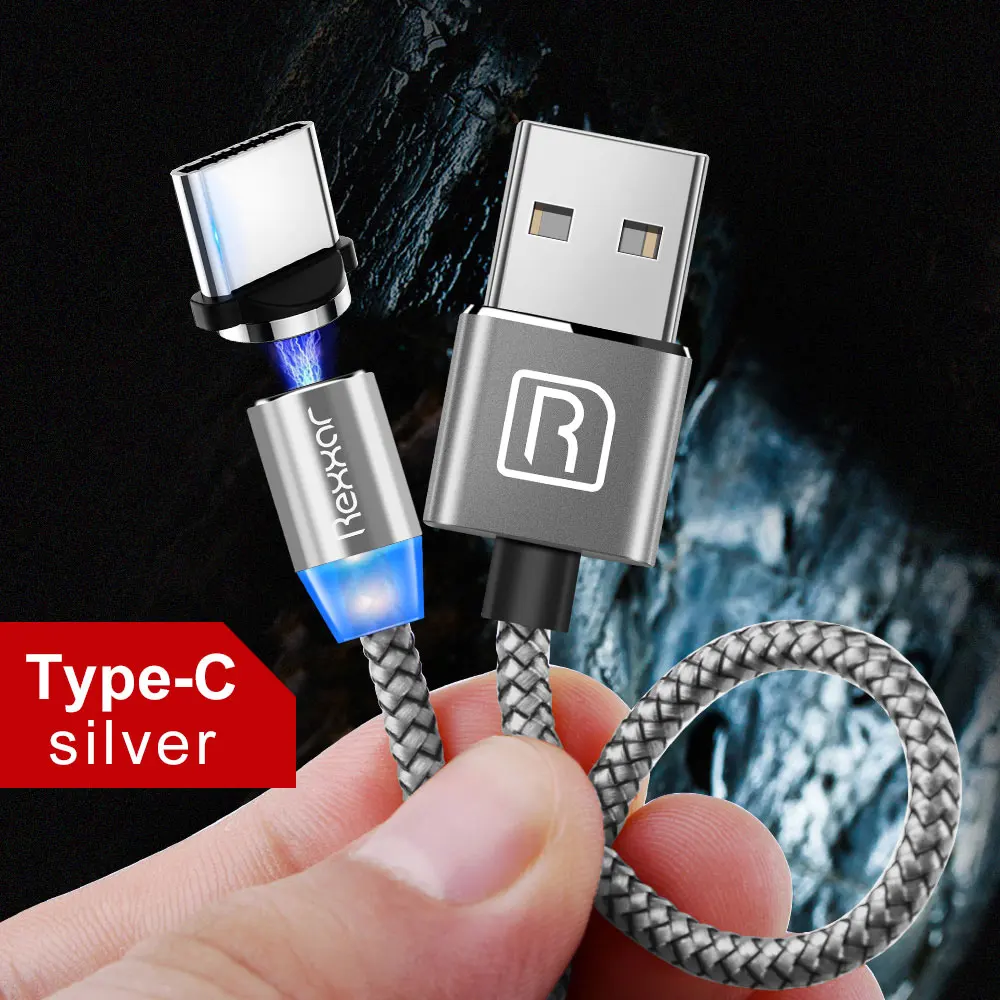 1 м 2 м Магнитный USB кабель Micro usb type C кабель для быстрой зарядки для iPhone XS Max samsung Магнитный шнур для зарядки телефона Android