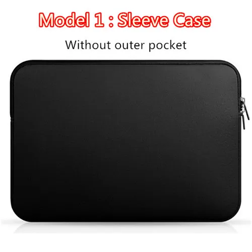 Model 1 Black Новая сумка для ноутбука на молнии, чехол для компьютера Macbook Air Pro retina 11 12 13 13,3 14 15 15,4 15,6 дюймов, сумка для ноутбука с сенсорной панелью - Цвет: Model 1 Black