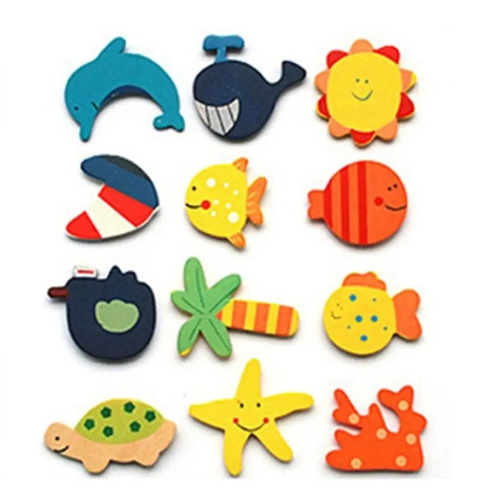 12 шт./компл. милый магнит на холодильник производство Китай деревянные