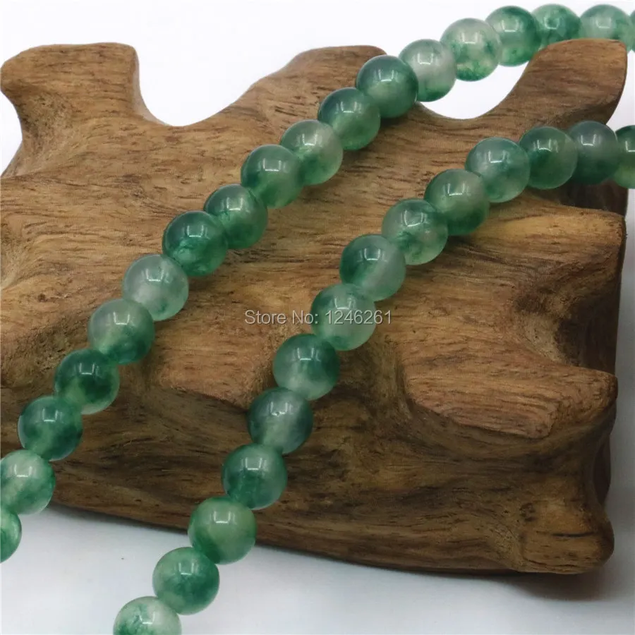 Круглые бусины для самостоятельного изготовления Зеленый Халцедон 4 6 8 10 12 14 мм |