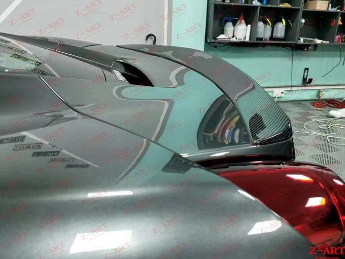 Z-ART углеродного волокна задний спойлер для феррари 488 ducktail паук GTB | Автомобили и