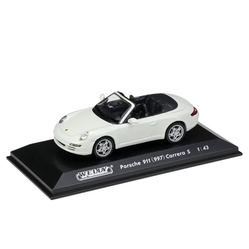 Porsche 911 Carrera WELLY 1:43 металлическая модель игрушечного автомобиля Volvo/ALFA/Porsch/Audi/Benz спортивный автомобиль литья под давлением автомобиль мальчик коллекция игрушек для детей подарок - Цвет: Porsche 911 Carrera