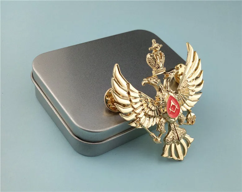 Русский масонский значок, двуглавый орел нагрудник