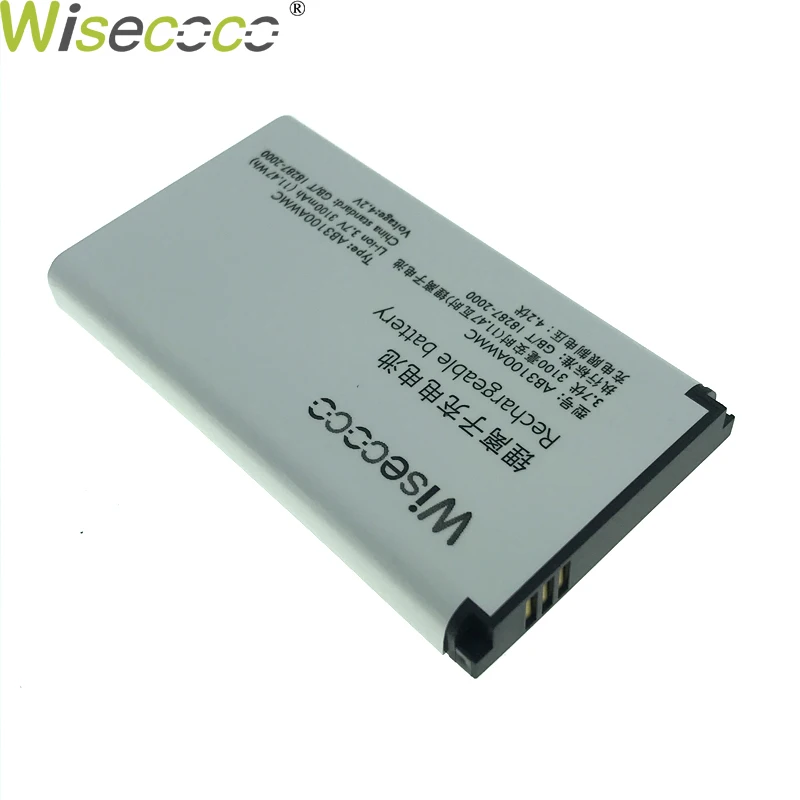 WISECOCO 3100 мАч AB3100AWMT батарея для PHILIPS Xenium E560 CTE560 смартфон/смартфон+ номер отслеживания