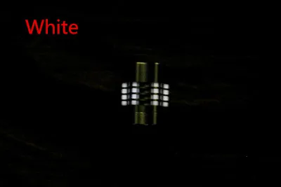 White Нож из титанового сплава съемный Паракорд подходит для шести тритиевых газовых трубок нож шнур веревка открытый парашют гаджет EDC - Цвет: White