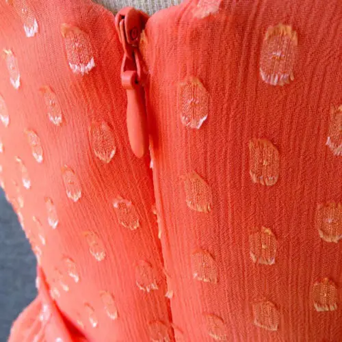 New Girls Kid's Princess Orange Lave Vest V Neck Zip One Piece Dress | Детская одежда и обувь