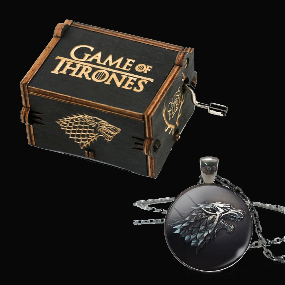 Новая деревянная музыкальная шкатулка Игра престолов косплей значок для костюма