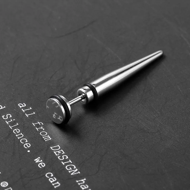 1 шт. серьги-гвоздики из нержавеющей стали с шипами и заклепками гипоаллергенные