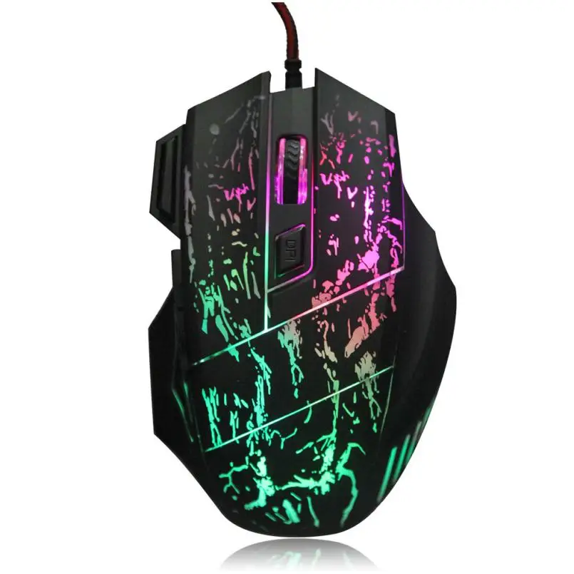 EC2 HIPERDEAL модная игровая мышь 5500 точек/дюйм цветная светодиодная оптическая USB