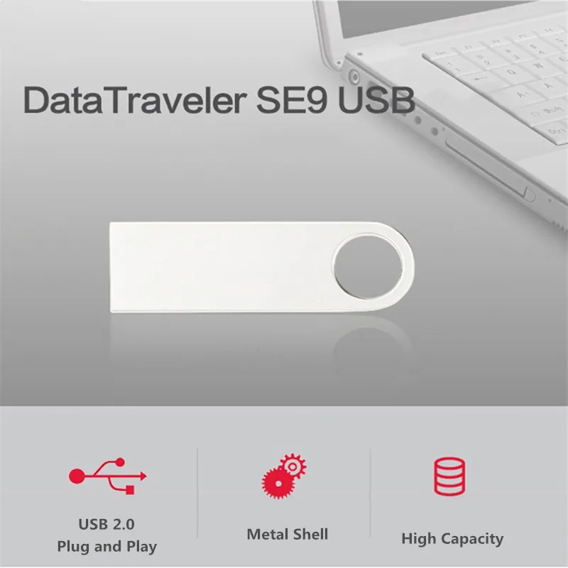 Высокое качество металлический USB флеш накопитель 32 64 128 16 ГБ Гб 8 портативный