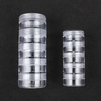 empty box transparent decoration storage case box nail glitter rhinestone crystal beads accessories container nail art case