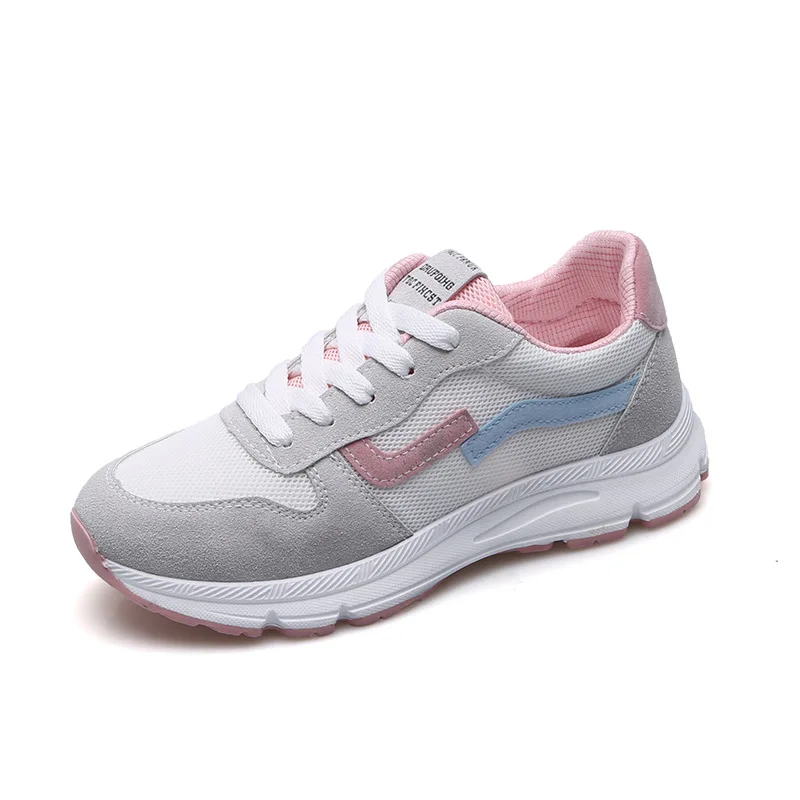 2018 дешевая спортивная обувь на шнуровке для женщин осень-зима сетчатая Легкая